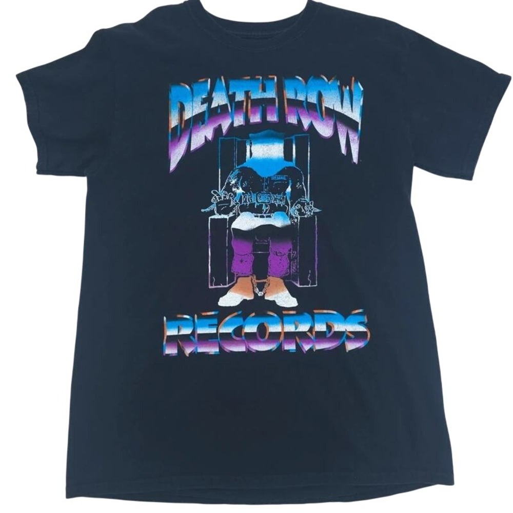 Death Row Records Electric Chair Graphic Tee Black T-Shirt Men Size M